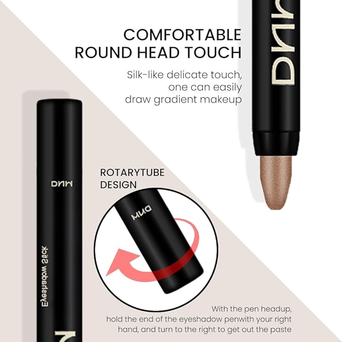 Kaely 2Pcs Cream Eyeshadow Sticks Set for Eyes Waterproof,Taupe Shimmer & Bronze Shimmer Matte Eye shadow Stick Pencil Pen Bulk sombras en crema para ojos 19+20