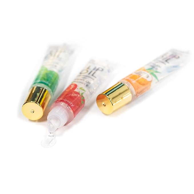 HerMINE Nourishing Lip Oil with Argan Oil & Vitamin E Clear Long Lasting Hydrating Lip Moisturizing Gel 15g / 0.52oz (Grape)