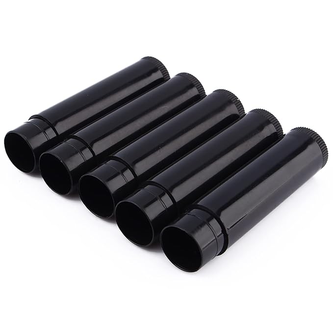 100Pc Empty Lip Balm Tubes with Cap, Small Lightweight, Use for Lip Gloss or Lip Balm Safe Plastic Material 5ml Volume Lipstick Tubes Plastic Lip Balm Containers Tubes