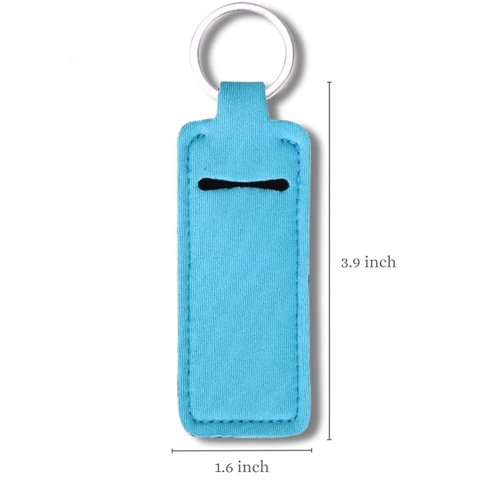 Sweet Watermelon Chapstick 6-Pack. Includes Bonus Lip Balm Holder Keychain (Blue). Limited Edition Flavor from the Chapstick I Love Summer Collection, Unique Gift Bundle from Tiny Seed