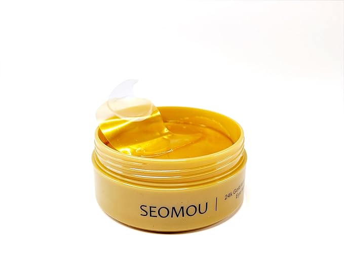 24K Gold Eye Mask Anti-Wrinkle 60 pieces + Portable Mint MouthWash Included Antibacterical Long Lasting Plant Extract 20 pieces