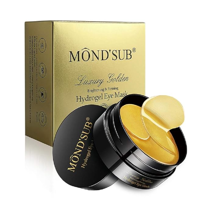 Collagen-Enriched Eye Mask Eye Gel Patches - 30 pairs with 24k Gold (Pack of (15pairs))