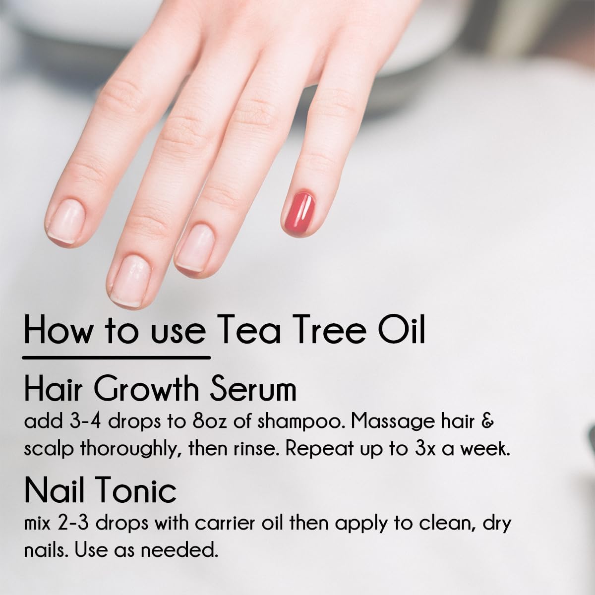 Tea Tree Essential Oil – 16 fl oz (473 ml) – 100% Pure & Undiluted – Steam-Distilled Melaleuca – Amber Glass Bottle – Natural Cleaning, Diffuser, and DIY Use – GreenHealth