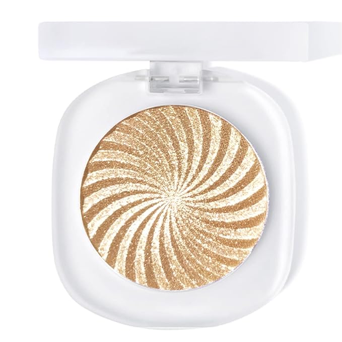 Cream Highlighter Makeup Palette, Glow Highlighters Makeup Powder, Suit for Cheeks, Body, Eyeshadow, Silver Light Pink Rose Gold Purple Champagne, Vegan, Talc Free (04)