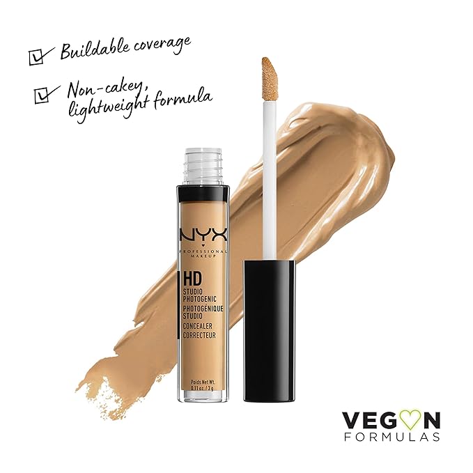 NYX PROFESSIONAL MAKEUP HD Studio Photogenic Concealer Wand, Medium Coverage - Caramel