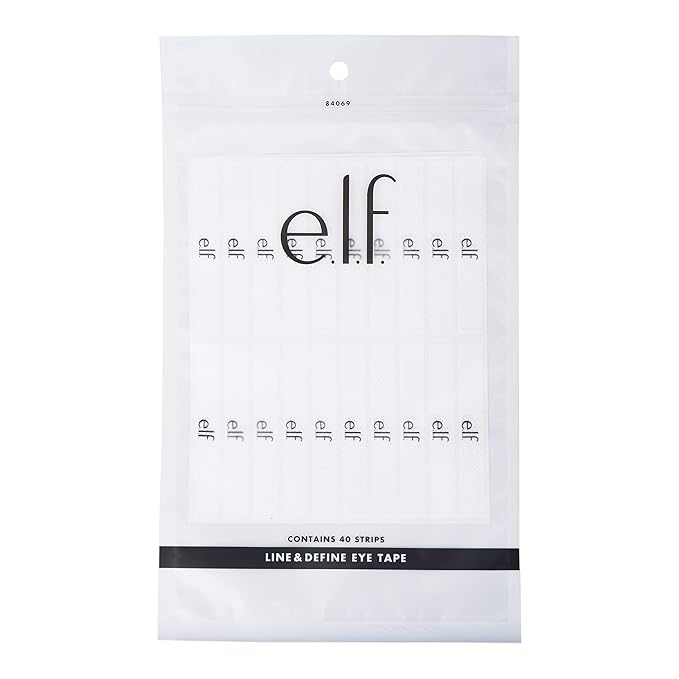 e.l.f., Line & Define Eye Tape, Skin-Safe Makeup Tape, Latex-Free, Helps Create Dramatic and Defined Eye Looks, 2 Sheets of 20 Strips (40 Strips), 20 Count (Pack of 2)