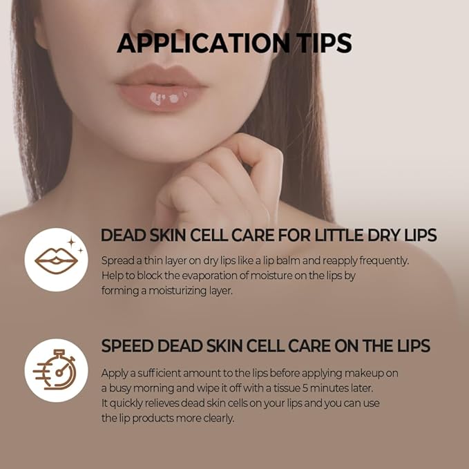 Klavuu Nourishing Care Lip Sleeping Pack - Lip Mask for Exfoliating & Nourishing Lip Treatment Balm for Dry Lips - Natural Moisturizing Lip Oil with - Lip Balm to Repair & Protect Lips 0.7oz (Coconut)