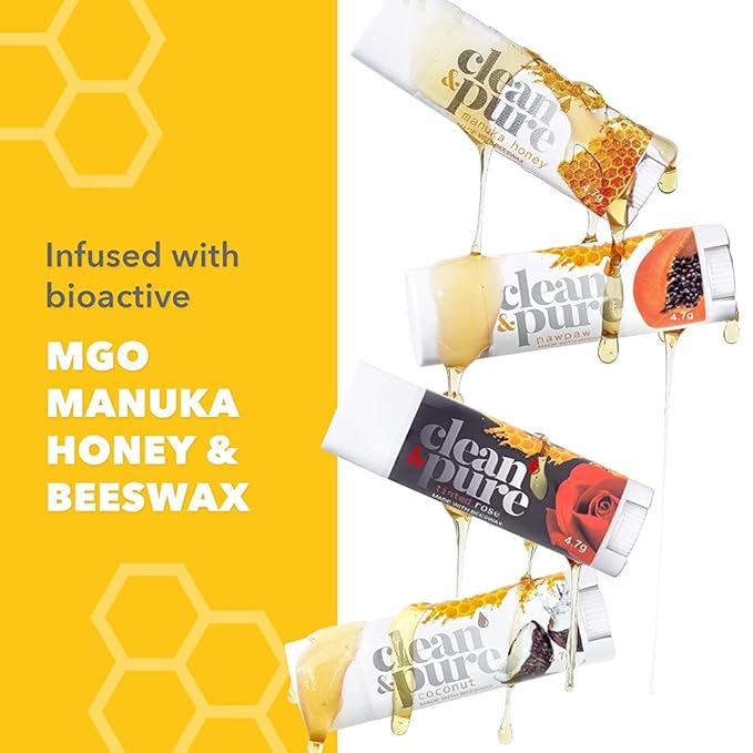 Lip Balm 2-Pack (Coconut & Cocoa Butter) | Lip Care Set With 100% All Natural Beeswax | Vitamin E Oil