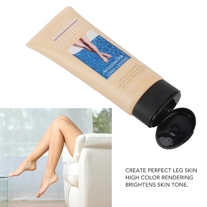 118ml Airbrush Legs, Leg Makeup Lotion, Body Makeup, Waterproof Long Lasting Full Coverage Lightweight Leg Body Cosmetic for Wedding (1#)