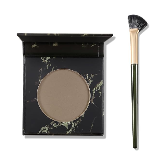 Matte Contour Palette, Face Sculpting Grey Contour Powder Palette for Light Fair Skin, Cool Toned Face Bronzer Makeup Contouring Palette, Buildable Matte Bronzer, 01#Grey Brown