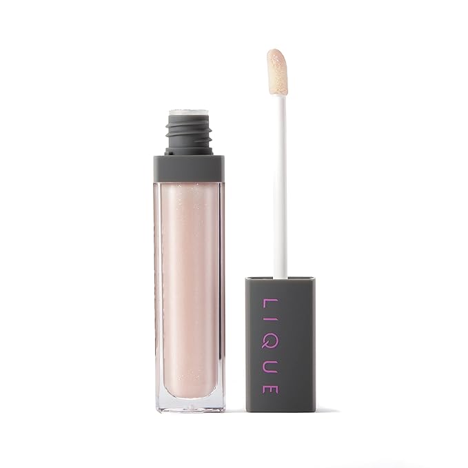 LIQUE Cosmetics Shimmer Lip Plumper, Infused with Peppermint Oil & Vitamin E for Nourishing, Enhanced Lips, High Shine, Reduces Fine Lines, Radiant, 0.22 Fl Oz.
