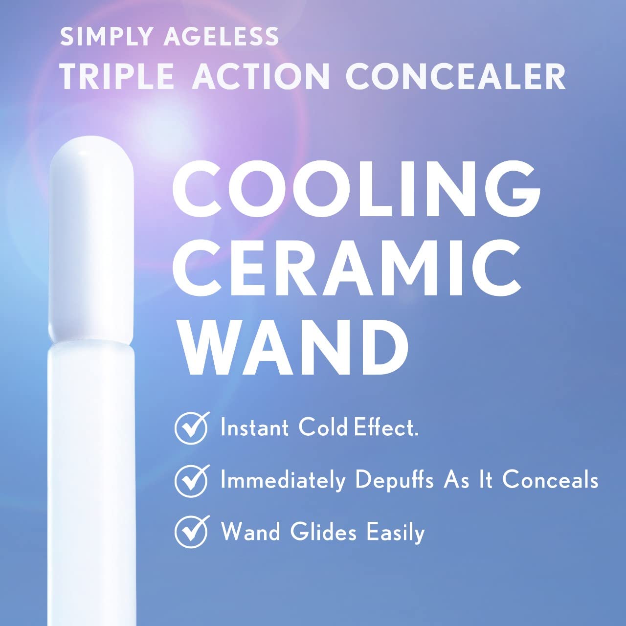 COVERGIRL Simply Ageless Triple Action Concealer, Warm Beige, Pack of 1