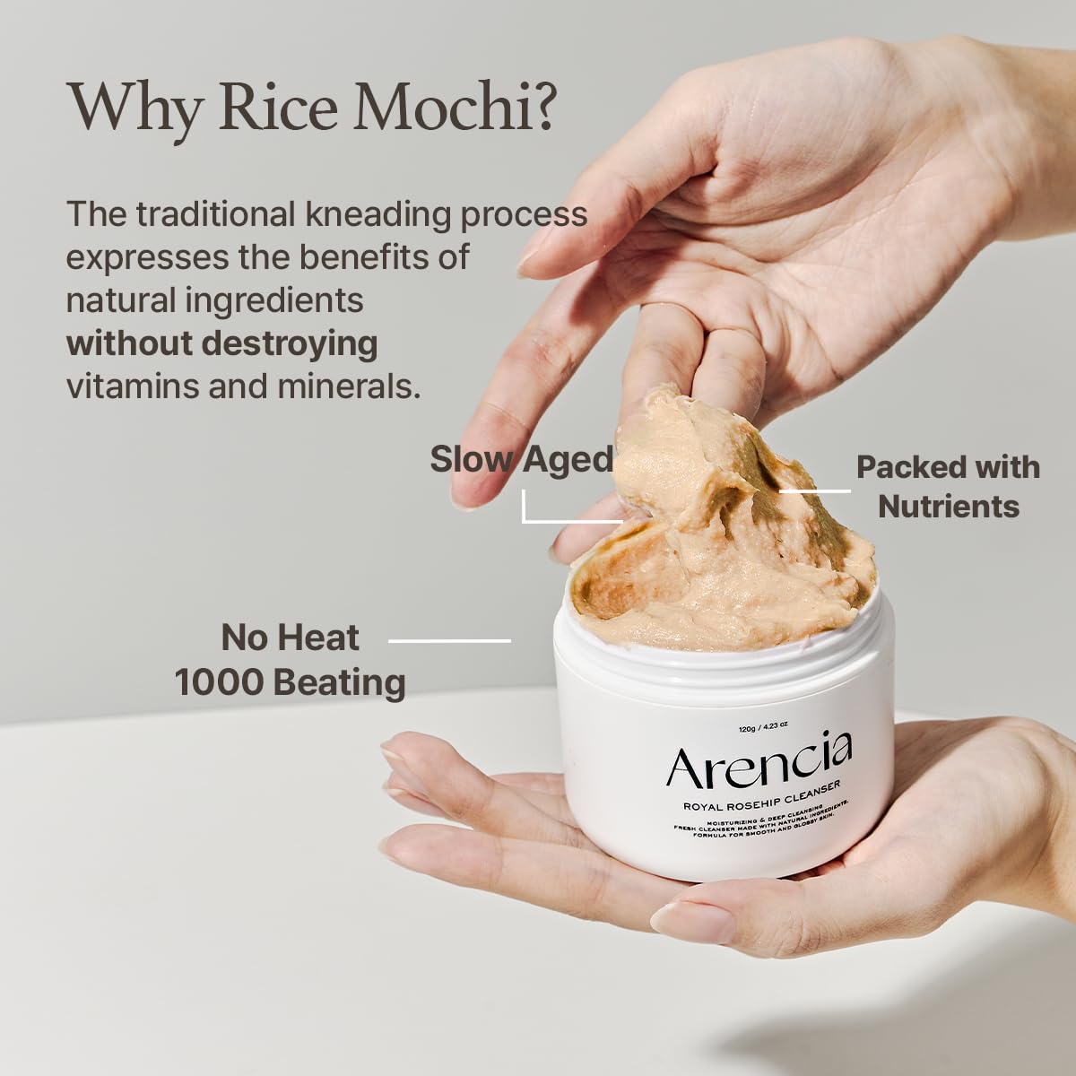 Calendula Rice Mochi Fresh Cleanser - Moisturizing, Brightening & Deep-Cleansing (4.23oz)