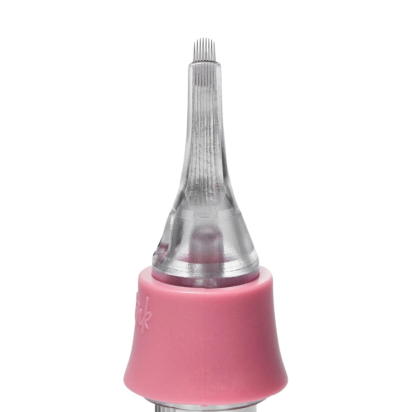 Tina Davies PIXL Cartridge, 8U Curved Flat Medium Taper Cartridge for Linework, Hairstrokes, Eyebrows, Lips, and Eyeliners .30mm 8U CF MT, Pack of 10
