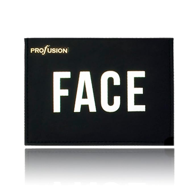 Profusion Cosmetics - Face - Professional Eyeshadow Lip Gloss Blush Highlighter Bronzer Eyebrow Wax Powder Eyeliner Pencil, Brushes Included Makeup Set