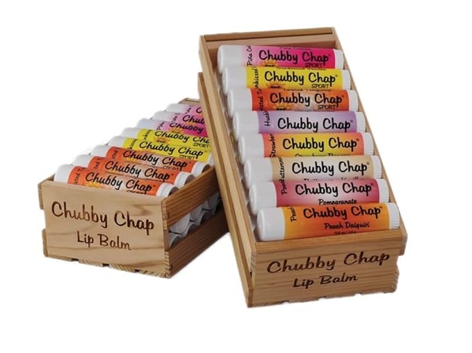 One (1x) Large Jumbo Chapstick Natural Chapstick - 1/2 Ounce Lip Balm (Candy Cane)