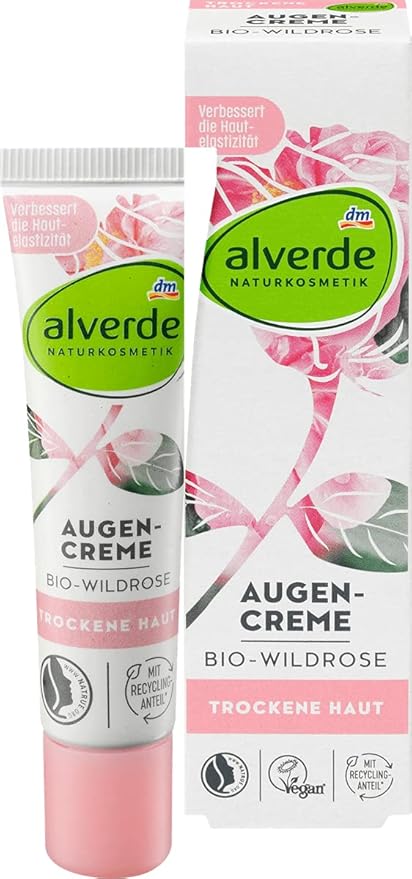 MIZPZL Alverde NATURAL COSMETICS Eye cream wild rose, 15 ml