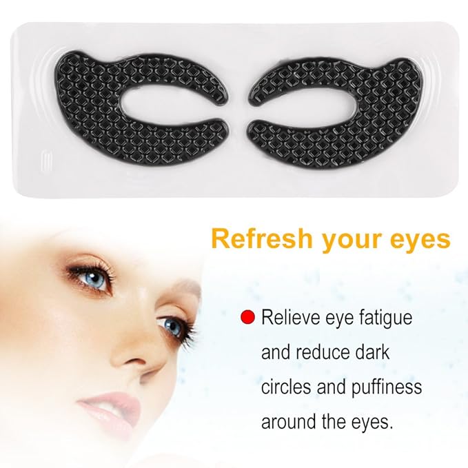 20 Pairs Eye Hyaluronic Acid Eyes Patches for Dark Circle, Puffy Eyes, Wrinkles, Eye Bags, Puffiness Bamboo Charcoal Eye Skin Care Pads Anti-aging