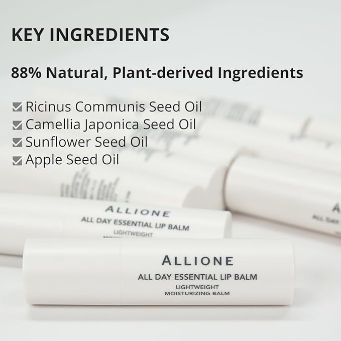 All Day Essential Tinted Lip Balm 02 Casual Nude | Natural Gloss Balm, Moisturizing Lip Care, Deep Nourishing Plant-Based Chapstick, Lasting Hydration Lip Butter for Dry Cracked Chapped Lips