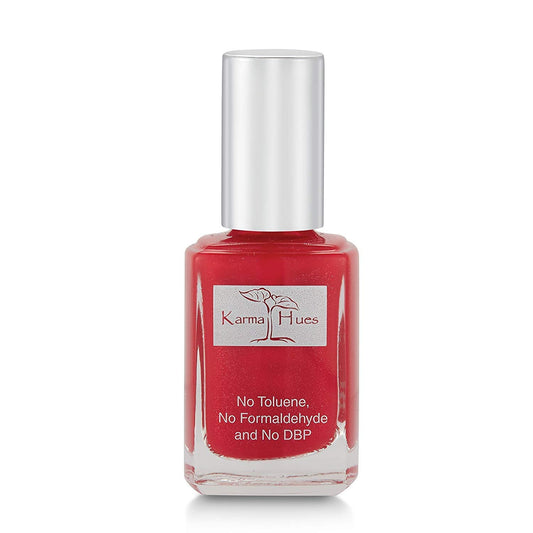 Karma Organic Natural Non toxic Nail polish - Vegan and Cruelty Free Nail Paint for Nail Art - Fast Drying Nail Polish for Women - Long Lasting Nail Polish (Texas Red)