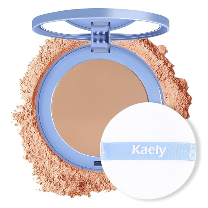 Oil Control Matte Perfection Face Pressed Powder,Matte Smooth Flawless Setting Powder Makeup, Polvo Compacto De Maquillaje, Waterproof Long Lasting, Cruelty Free, 0.35Oz(250 Radiant Sand, 1)