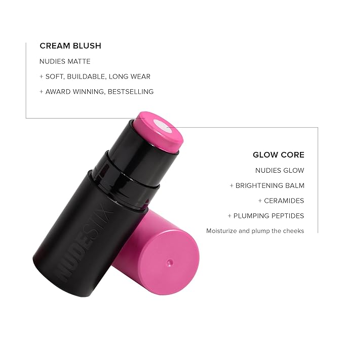 Nudies Matte + Glow Core All Over Face Blush Color - Magenta Magic
