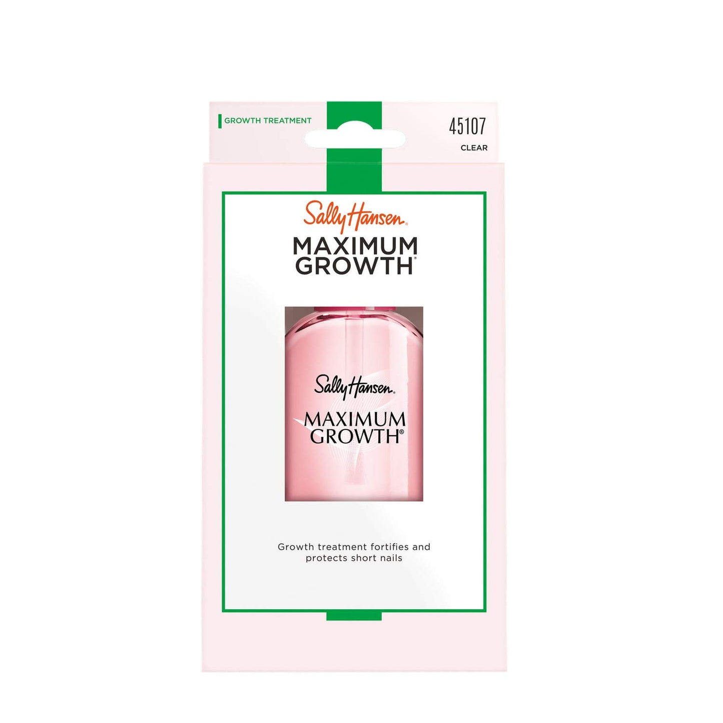 Sally Hansen Maximum Growth®, Nail Strengthener, Base Coat, Nail Protectant, Triple Protein and Silk Formula