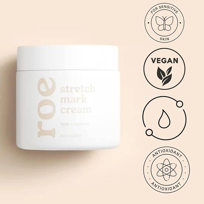 Stretch Mark Cream for Sensitive Skin Plant-Based Long and Short-term Hydration, Increases Skin Elasticity and Firmness (Stretch Mark Cream)
