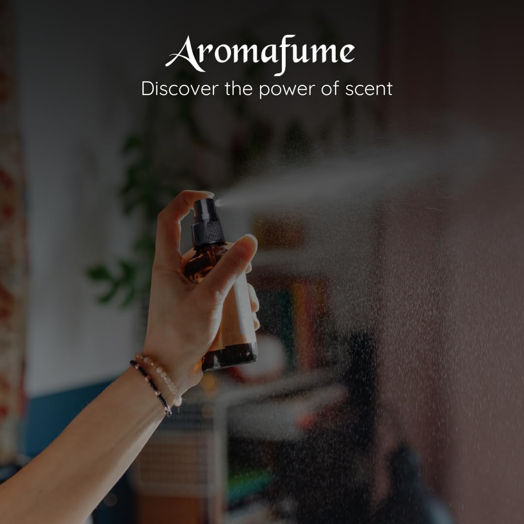 Lemongrass Room Linen & Pillow Spray by Aromafume | 100ml/3.38 fl oz | with Pure Lemongrass Essential Oil | Aromatherapy Spray for Relaxation, Sleep & Stress Relief | Mist for Bedding, Fabrics