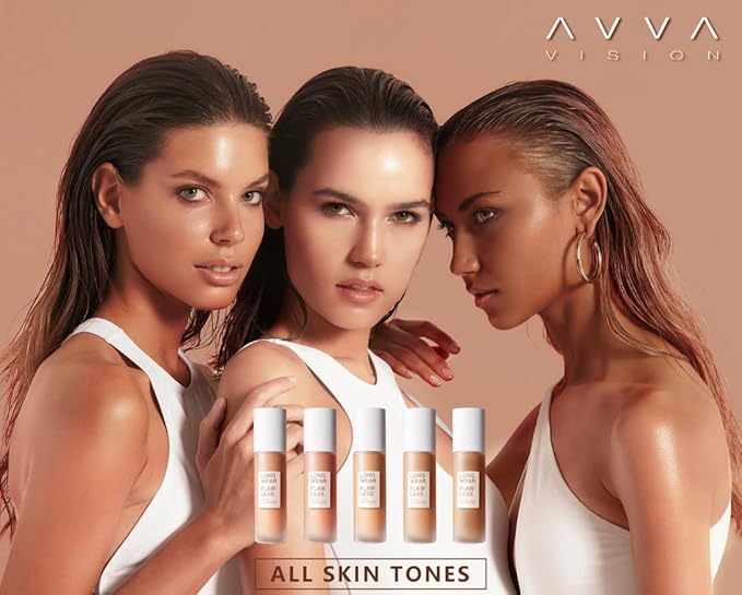 Liquid Foundation Makeup Natural True Skin Tone Full Coverage Concealer Flawless Complexion Blendable Longwear, 104, 1 fl. oz.