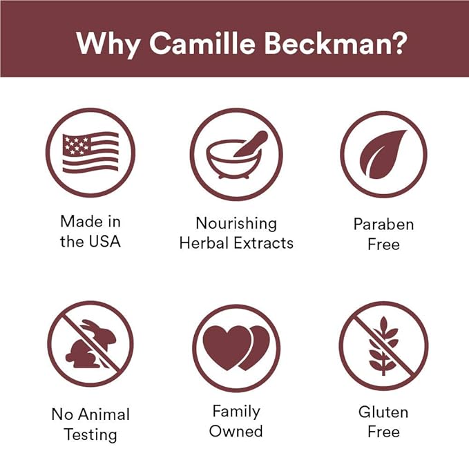 Camille Beckman Oriental Spice Essentials Gift Basket, Glycerine Hand Therapy 6 oz, Silky Body Cream 13 oz, Hand and Shower Cleansing Gel 13 oz, Glycerine Soap 3.5 oz, Bath Body Net, and Gift Basket