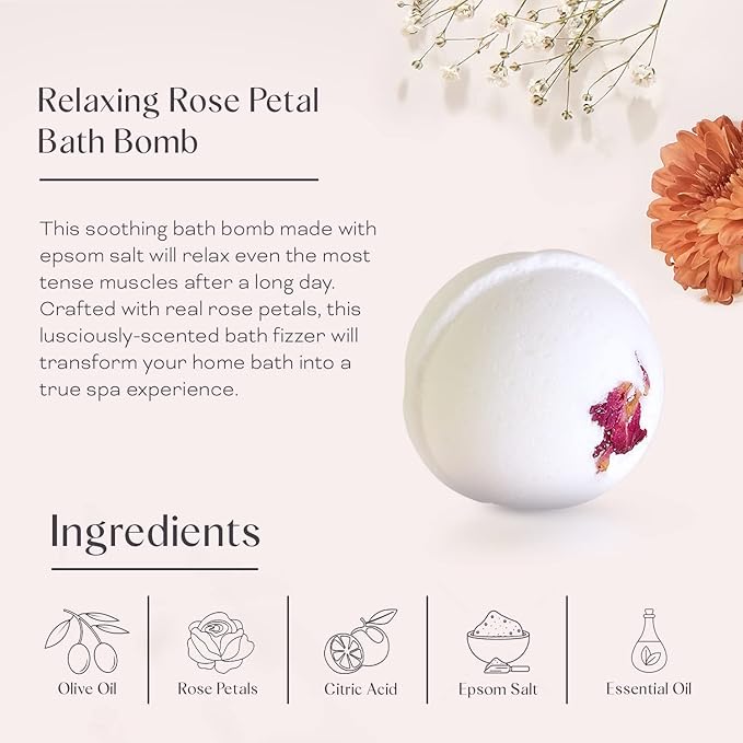 Dear Ava Spa Gifts for Women and Girls - Organic Self Care Luxury Gifting Idea Kit Set Basket - Anti Stress Relaxing Bath and Body Gift Box for Her with Heartfelt Card Confirmation Gift for Girls