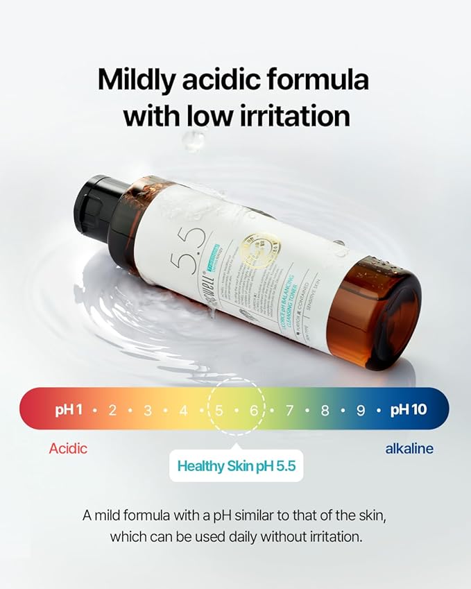 ACWELL Licorice pH Balancing Korean Toner for Cleansing - Alcohol-Free PH5.5 Hydrating Facial Astringent -Skin Clarifying & Hydration Boosting Toner, 5.1 fl.oz. 2 Pack