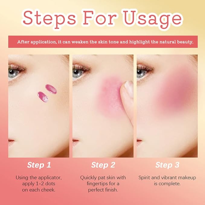 Velvet Liquid Blush, Natural Matte Finish Looking, Dewy Cheek Tint, Soft Cream Face Blush,Moisturizing Lightweight Blendable Feel,Long-Lasting 0.25 oz/7.5ml - 01#