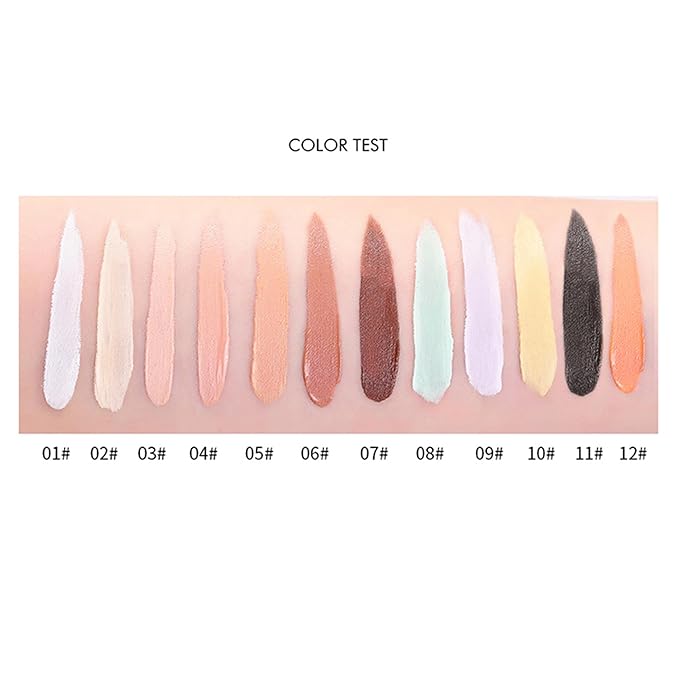 Mallofusa Single Color Face Makeup Concealer Foundation Palette Creamy Moisturizing Contouring 0.49oz (Dark Coffee)