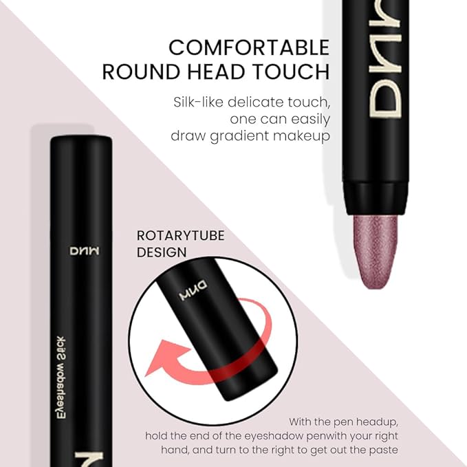 Kaely 2Pcs Cream Eyeshadow Sticks Set for Eyes Waterproof,Sand Shimmer & Orchid Shimmer Matte Eye shadow Stick Pencil Pen Bulk sombras en crema para ojos 25+26