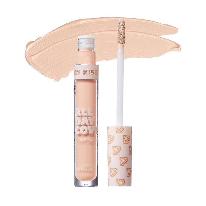 Ruby Kisses All Day Concealer Lightweight Full Coverage Multi-Use Concealer 0.13 Fl Oz (Natural Ivory)