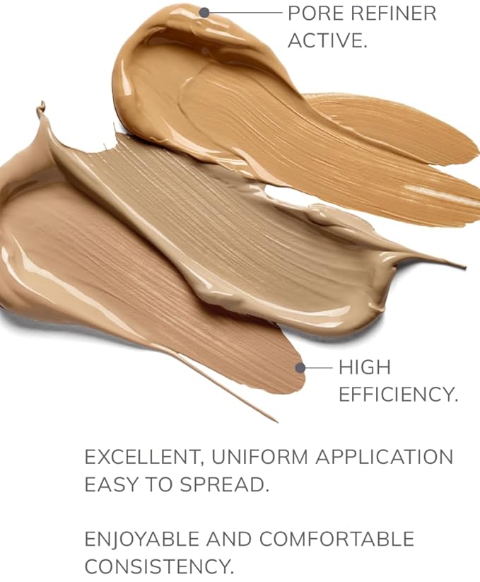 FARMASi Vfx Pro Foundation, Full Coverage Liquid Cream, Lightweight Long Lasting Coverage, Breathable Skin Moisturizer with Color True Matte Blending, Face Makeup, 1 fl. oz / 30 ml - Neutral Medium 15