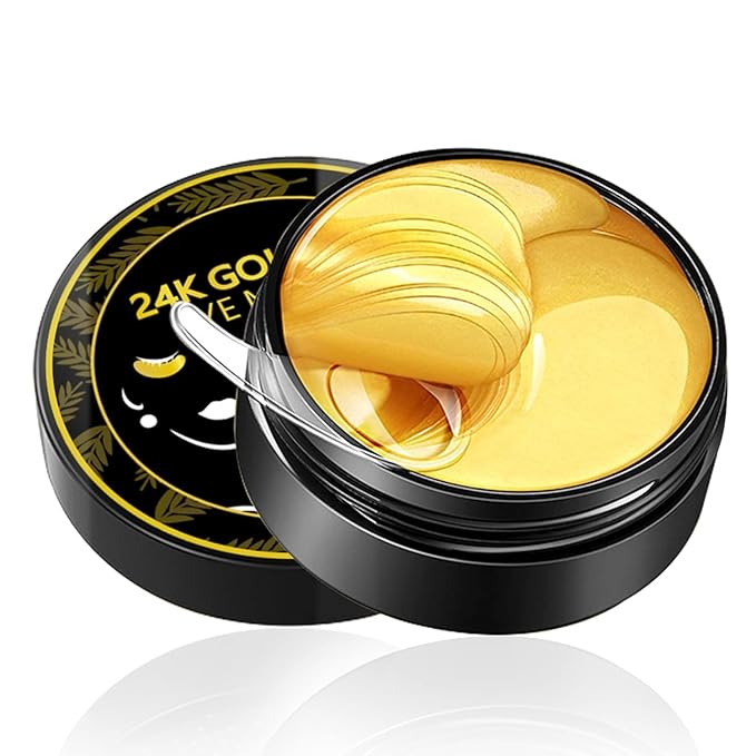 Under Eye Masks - 24K Gold Under Eye Patches for Puffy Eyes and Dark Circles - Under Eye Treatment, Fine Lines & Puffiness, 30 Pairs Collagen Eye Gel Pads for Personal Care