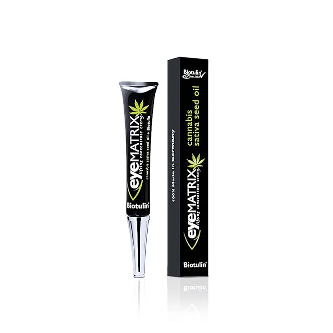Biotulin - EyeMatrix 0.5 oz - Anti-wrinkle moisturizing cream with concentrated Spilanthol and Hyaluronic Acid - Smoothed eye contours, refreshed look, and reduced dark circles