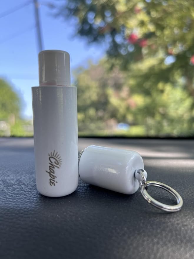 OG | Vacuum Insulated Lip Balm Keychain Holder, Prevents Melting & Messes | 3-Pack (Tropics)