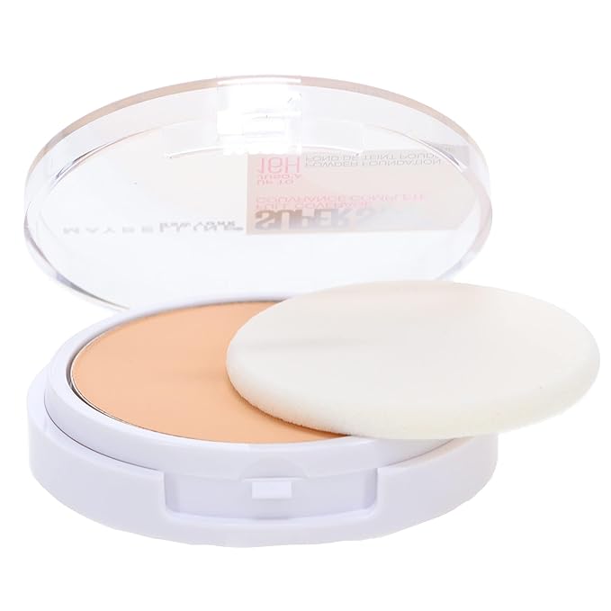 Maybelline New York Super Stay Full Coverage Powder Foundation Makeup, Up to 16 Hour Wear, Soft, Creamy Matte Foundation, Classic Ivory, 1 Count