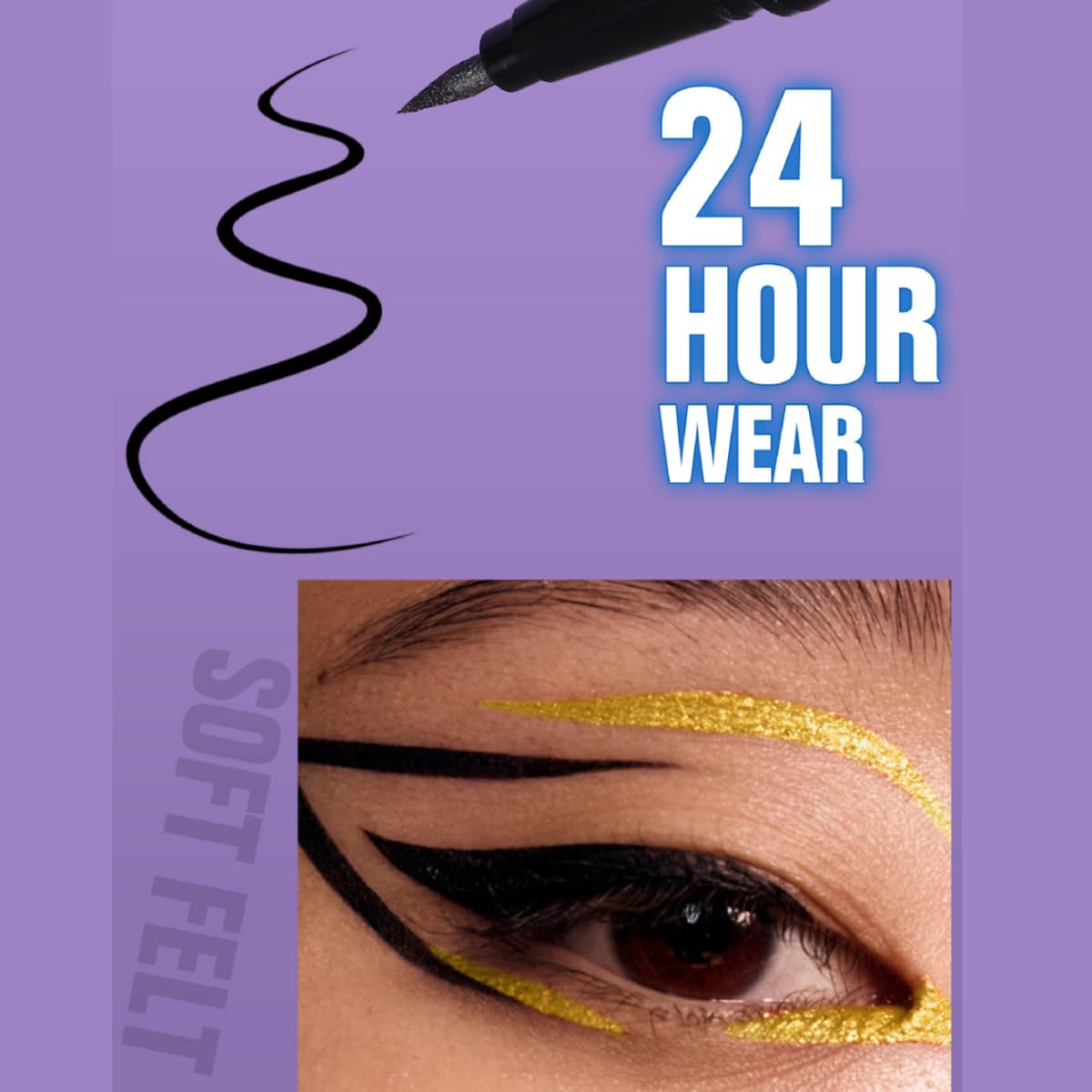 waterproof eyeliner metallic satin finish liquid eye liner pencil colorful high pigmented Blue