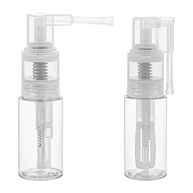 2 Pcs Empty Powder Spray Bottle, Cake Glitter Spray Bottle, Makeup Powder Spray Bottle, Barber Spray Bottle, Dry Powder Spray Bottle for Makeup Powder, Dusting, Glitter, Dry Cleaning Powder, Crafts