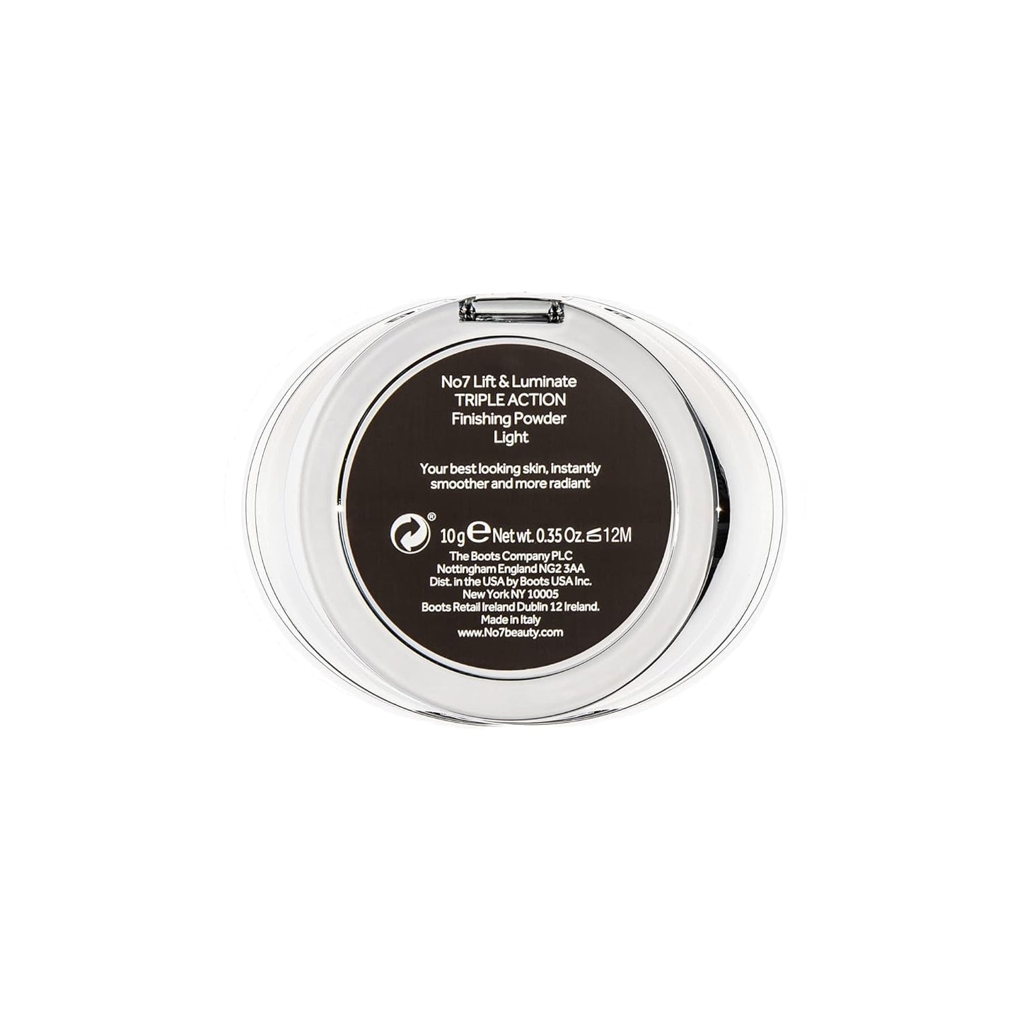 No7 Lift & Luminate Triple Action Powder - Light - Pressed Makeup Setting Powder for Face - Compact Setting Powder Reduces the Appearance of Fine Lines & Enhances Glow (10g)