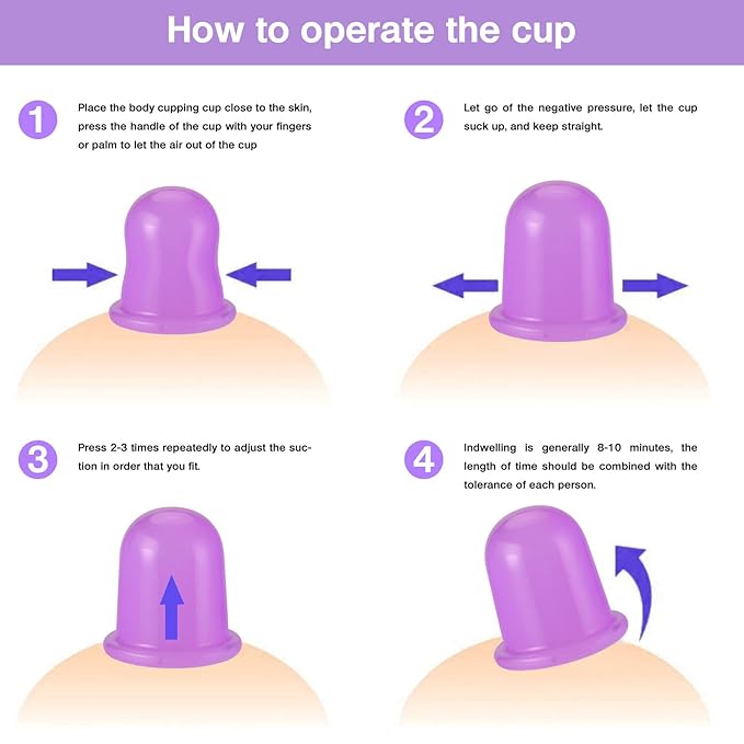Facial and Body Cupping Set - Face Cupping Set, Improve Face, Eyes and Neck Skin Wrinkles, Therapy Suction Cup for Cellulite Effectively Improve Body Skin Tightness, Anti-Cellulite Cupping Therapy Set