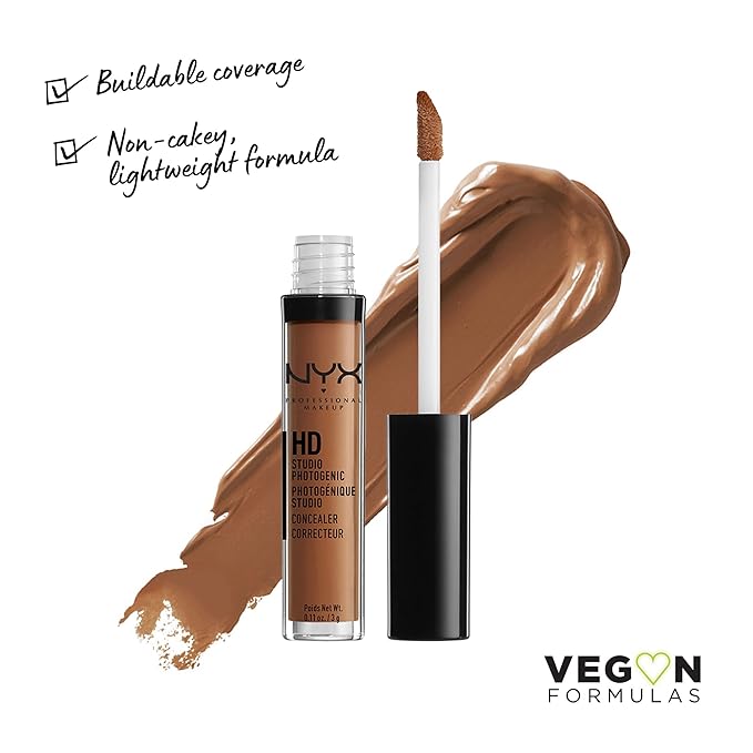 NYX PROFESSIONAL MAKEUP HD Studio Photogenic Concealer Wand, Medium Coverage - Cappuccino