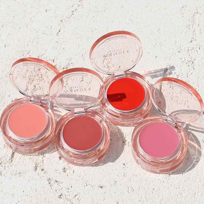 Wander Beauty Double Date Lip & Cheek - Rendezvous/Swipe - 4-in-1 Cream Blush & Lip Tint - Blush, Lip Moisturizer, Lip Balm & Eye Gloss - Multitasking Eye, Cheek & Lip Makeup With Green Tea - 0.07 oz
