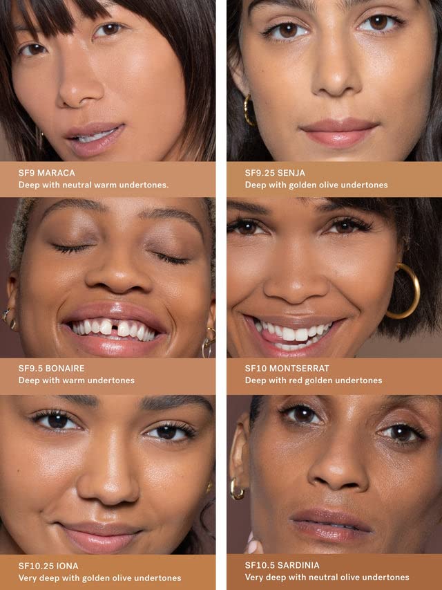 ILIA - True Skin Serum Foundation | Non-comedogenic, Cruelty-Free, Vegan, Weightless Feel, Buildable Coverage, Safe For Sensitive Skin (Senja SF9.25)