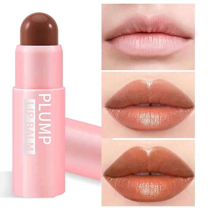 Boobeen Lip Plumping Balm,Moisturizing Lip Plumper Makeup, Long Lasting Lip Moisturizer for Lip Care, Hydrating Lip Balm for Natural Lip Color